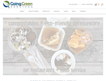 Tablet Screenshot of goinggreenservices.com